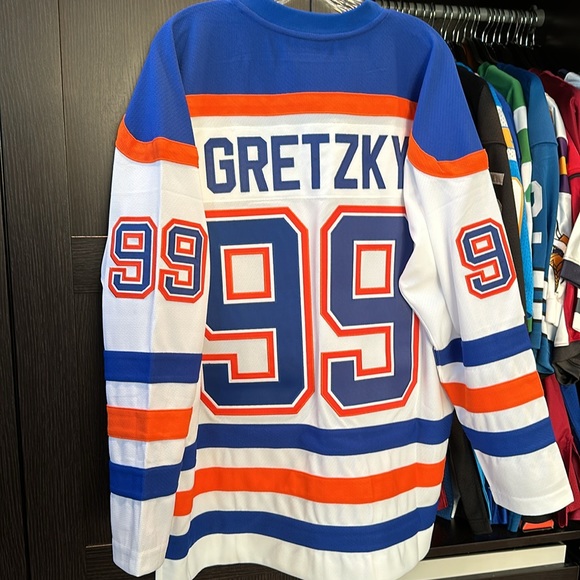 Wayne Gretzky Edmonton Oilers Mitchell & Ness 1986/87 Blue Line Player Jersey - Picture 6 of 6